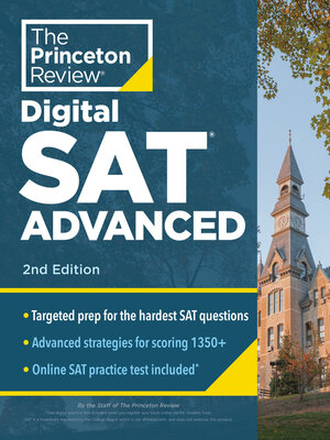 cover image of Princeton Review Digital SAT Advanced